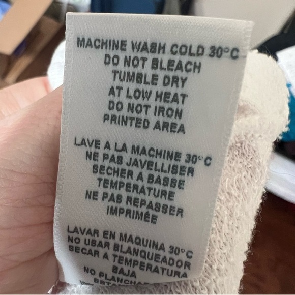 Sundry Anthropologie LOVERS Pullover Terry Rainbow Top Women Sweatshirt Sz Med 2 - Picture 7 of 8